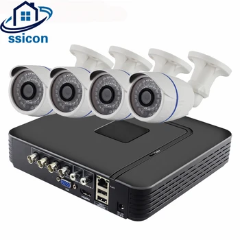 

SSICON 4CH CCTV System 4Channel 1080P AHD DVR Kit Waterproof Outdoor SONY323 2MP AHD Camera Security Video Surveillance System