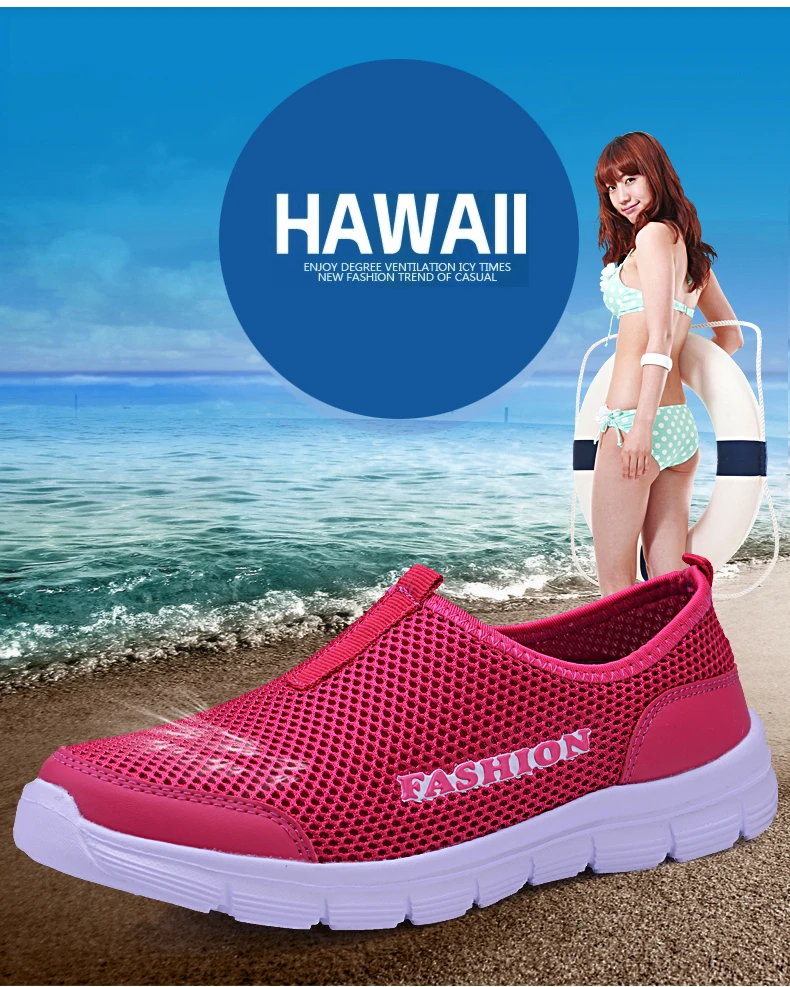 HTB1YQVLaZvrK1Rjy0Feq6ATmVXaE Summer New Women Sandals Air Mesh Women Casual Shoes Lightweight Breathable Water Slip-on Shoes Women Sneakers Sandalias Mujer