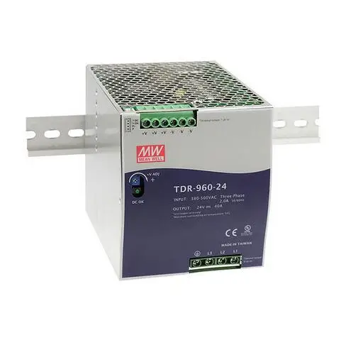 

meanwell power supply TDR-960 24, 48V 960W Three Phase Industrial DIN RAIL with PFC Function