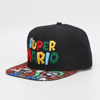 

Super Mario Bros Hats Mario Luigi Yoshi Snapback Party Suppliesl Caps Casual Summer Sun Hats Couple Hip Hop Caps