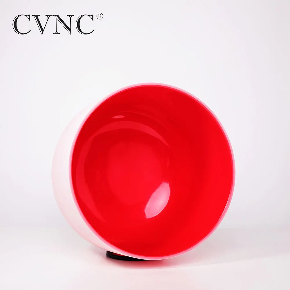 CVNC 432 Гц " цветной Note B с любой нотой чакра Матовый Кварцевый Кристалл Поющая чаша - Цвет: Note C