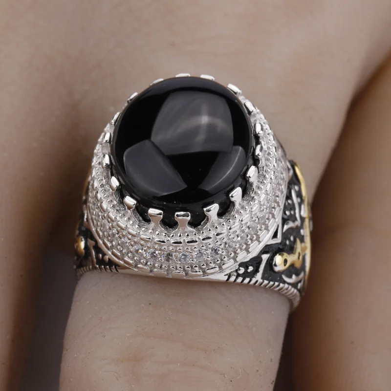 Мужское кольцо из серебра с драгоценным камнем|stone men rings|stone ring menstone |