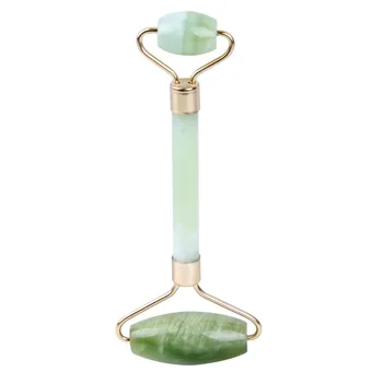 

1pc Natural Reiki Healing Stones Crystal Massage Face Green Jade Roller Double Back Relax Body Spa Relaxation Skin Care Tools