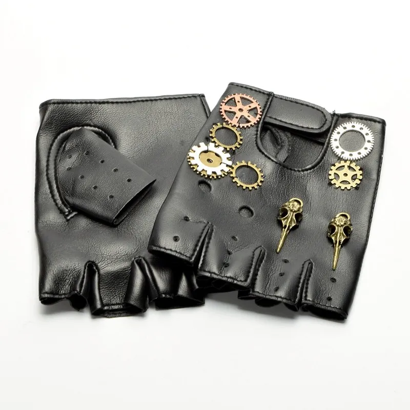 Goth Punk PU Gloves (7)