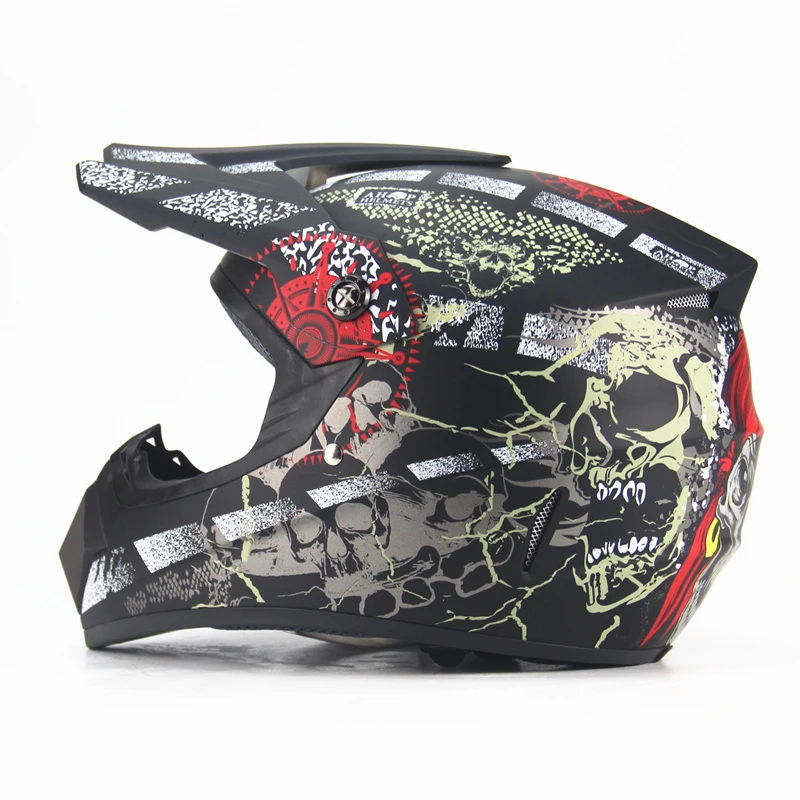 

Off Road Motorcycle & Moto Dirt Bike Motocross Racing Pirate Helmet New In Stock