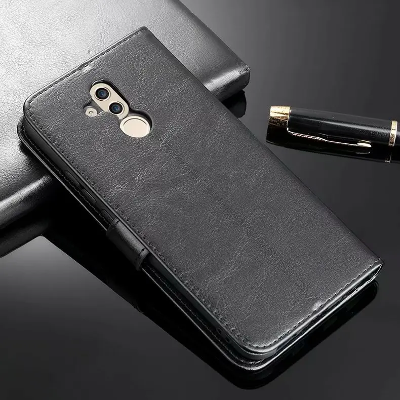 Кожаный чехол книжка с подставкой для Huawei Mate 20 Lite SNE AL00 6 3 дюйма отделением