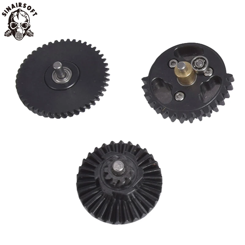 

SINAIRSOFT Super highspeed 3 Bearing Gear 100:200 Reinforcement helical super torque Gear Set BD4772D AEG Airsoft Gearbox gun