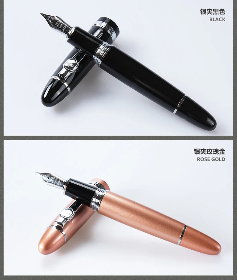 Jinhao 159 18KGP перо с широким основанием перьевая ручка красочная ручка серии чернильная ручка материал Escolar школьные принадлежности Canetas Papelaria 15*1,8 см