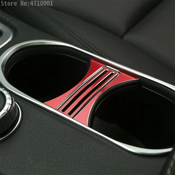 

Aluminum Alloy Cup Holder Cover Trim For Mercedes Benz CLA 200 220 260 GLA A Class W176 C117 W117 Car Accessories