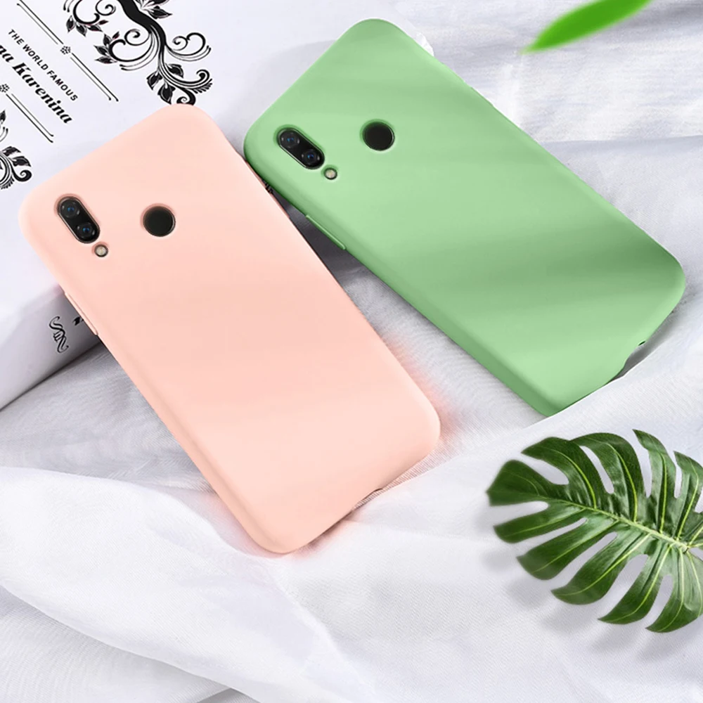 Жидкий силиконовый Противоскользящий чехол для Huawei Nova 3 3i 4 P20 30 Lite Pro Honor 10 10i Mate 20 20X
