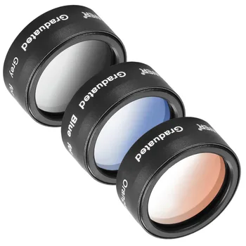 

Neewer for DJI Mavic Pro 3 Pieces Filter Set (1)Graduated Grey Filter, (1)Graduated Orange Filter, (1)Graduated Blue Filter