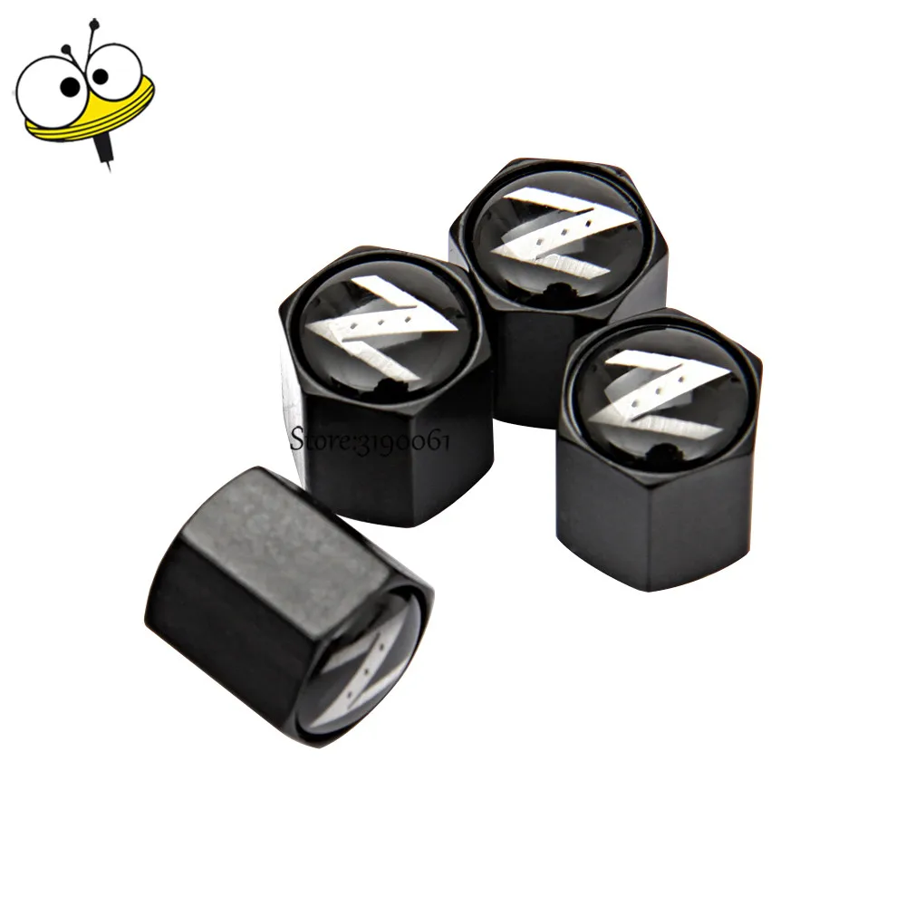 Car Accessories Auto Wheels Sticker Tire Valve Stem Caps For Nissan Tiida Qashqai Leaf Altima