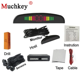 

Car Parking Sensors Backup Radar Led 4 Sensors Monito System For Mazda 3 6 323 5 CX5 2 626 Spoilers MX5 CX 5 GH GG CX3 CX7 RX8