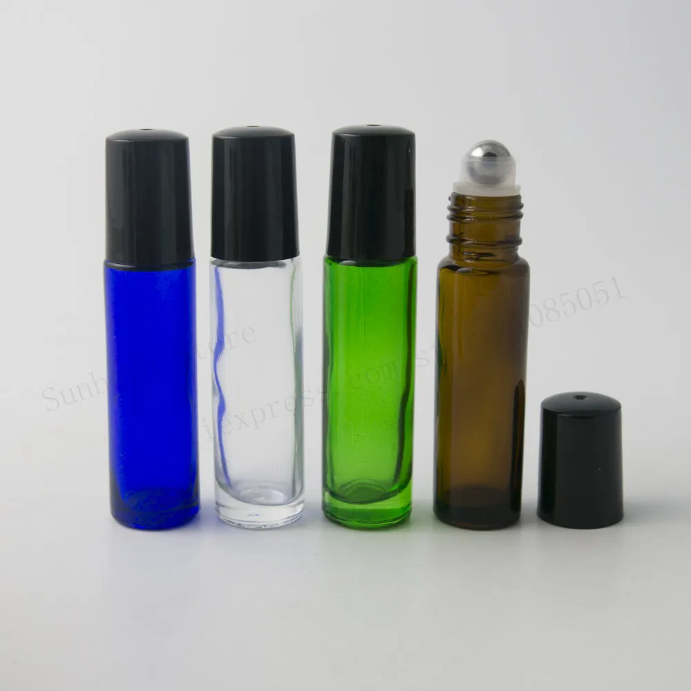 30 x 10ml Empty Roll on Essential Oil Perfume Fragrance Glass Bottle
