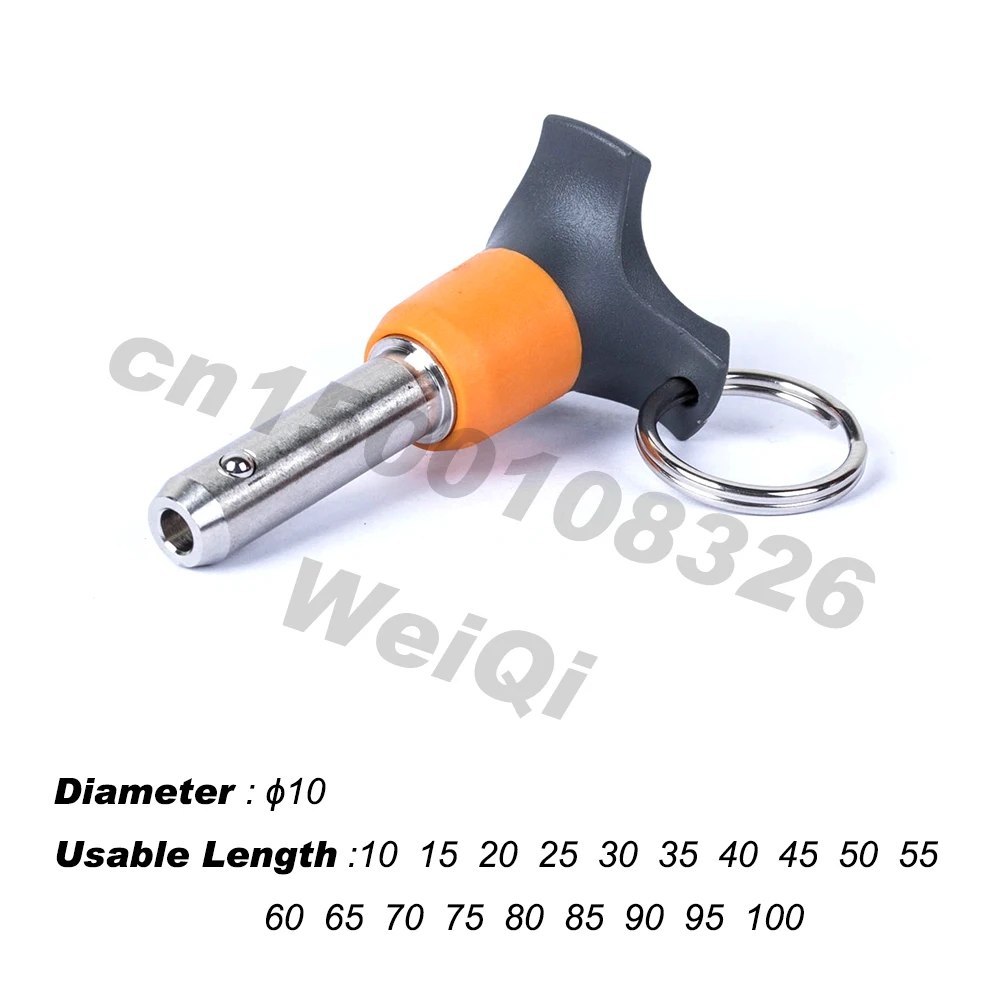 Stocks!Ball lock pin, quick release pins,plastic handle ,pin push