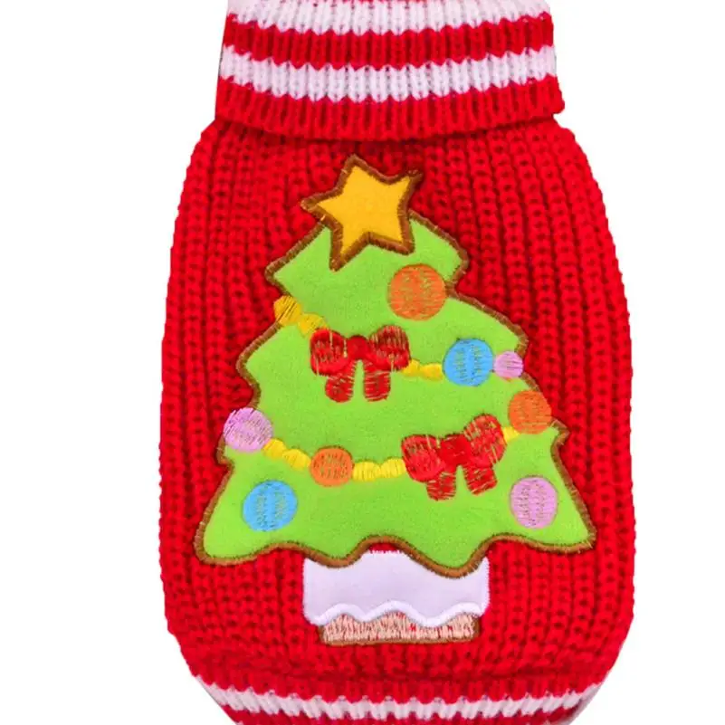 

Pet dog clothes Pet Dog Christmas Clothes Costumes Puppy Cat Knit Sweater Coat Hoodie Apparel