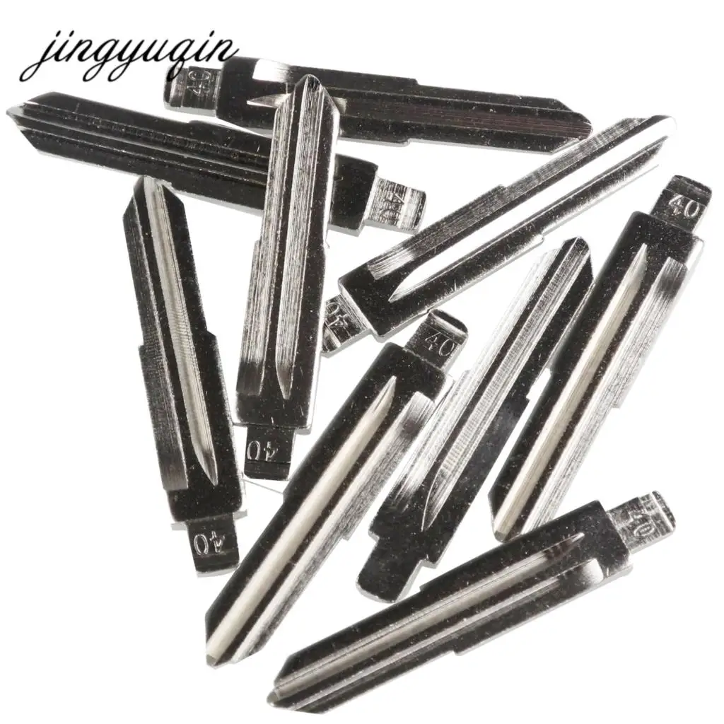 

jingyuqin 15pcs/lot No.40 Folding Flip Remote Car Key Blank for Chevrolet Uncut Key Blade Replacement #40