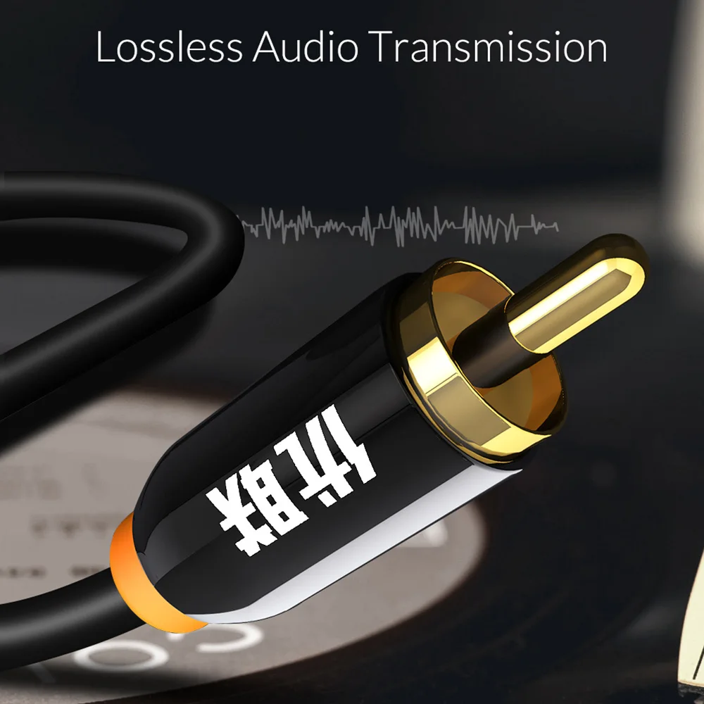 Unnlink HIFI 5.1 SPDIF Coaxial Cable Digital AV RCA Audio Cable 2m 3m 5m 8m 10m for Subwoofer TV Speaker Wire Amplifer Soundbar