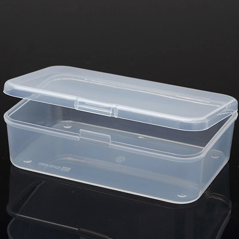 Прозрачные пластиковые игрушки органайзер для хранения ювелирных изделий коробки прямоугольник с крышкой аппаратные средства запчасти многофункциональный ящик для хранения