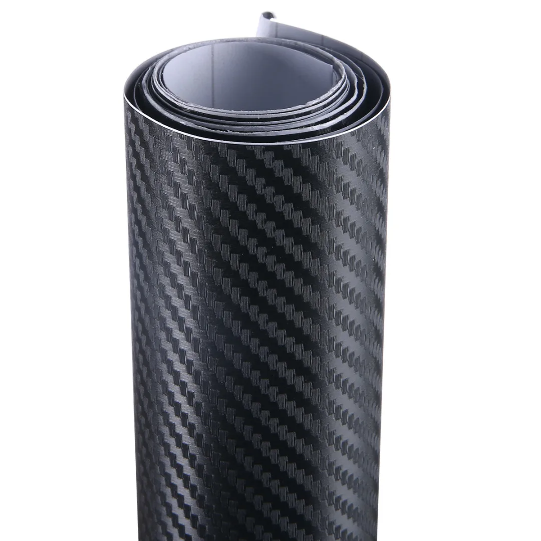 3D mate negro fibra de carbono vinilo envoltura pegatina impermeable coche pegatina película liberación de aire para el salpicadero del coche piezas exteriores 3D mate negro fibra de carbono vinilo envoltura pegatina impermeable coche pegatina película liberación de aire para el salpicadero del coche piezas exteriores