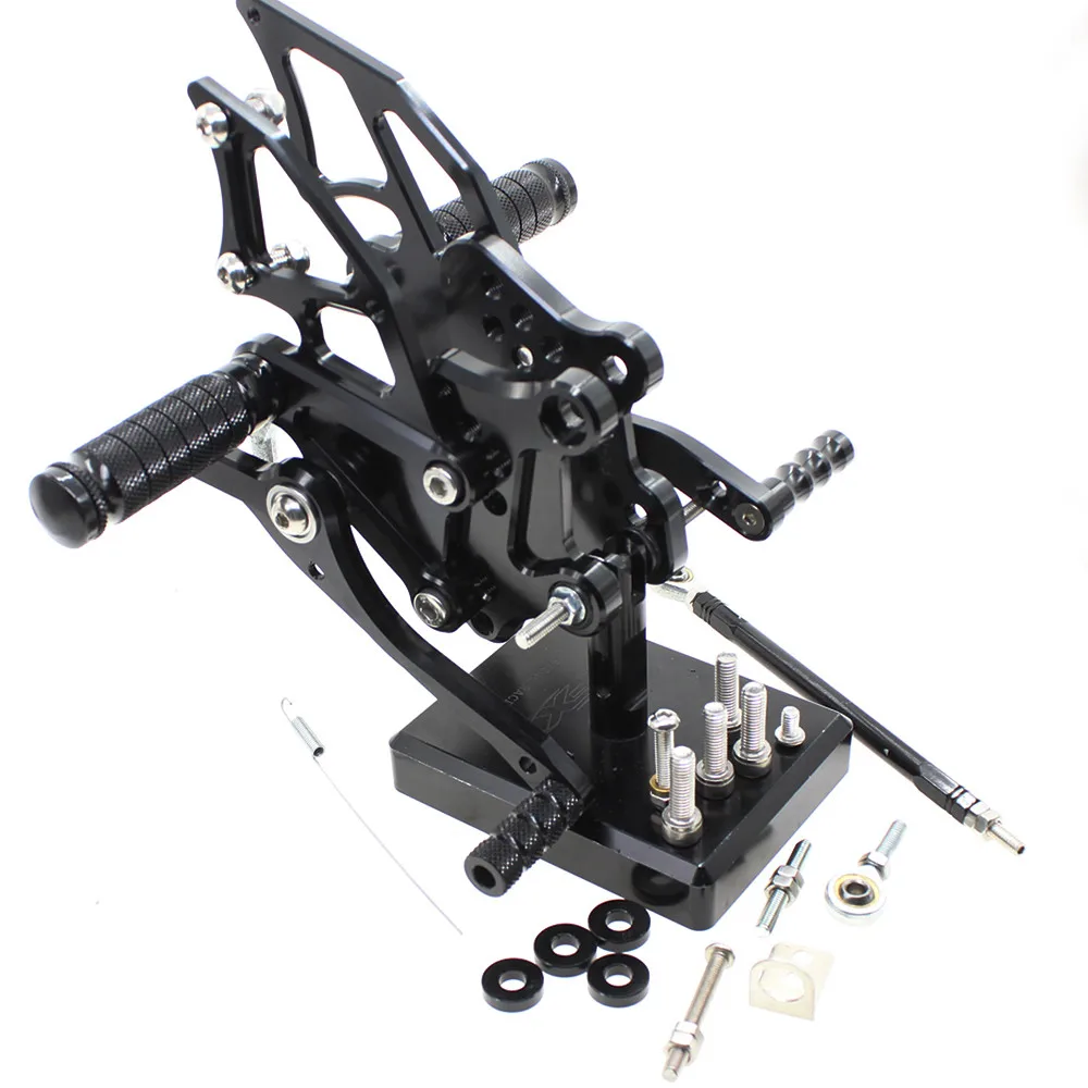 Для YAMAHA YZF R25 2015 2016 R3 CNC Алюминиевый Регулируемый мотоцикл Rearsets задний комплект