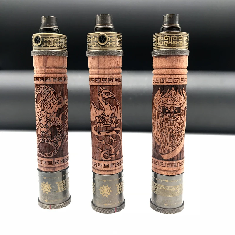 

New X-fire Wooden Electronic cigarette battery Variable Voltage Vaporizer vape pen 900 1100mah Battery fit atomizer tank vape