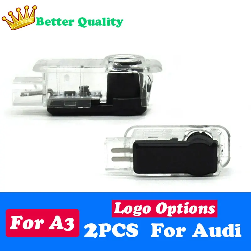 2X для Audi A3 RS3 S3 дверная лампа Led logo Sline RS s автомобильные аксессуары проектора