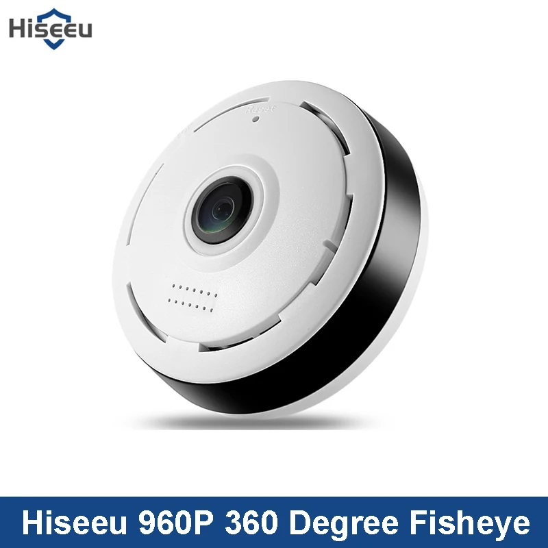 Hiseeu HSY HD 960P беспроводная WiFi IP домашняя камера безопасности 360 градусов рыбий глаз