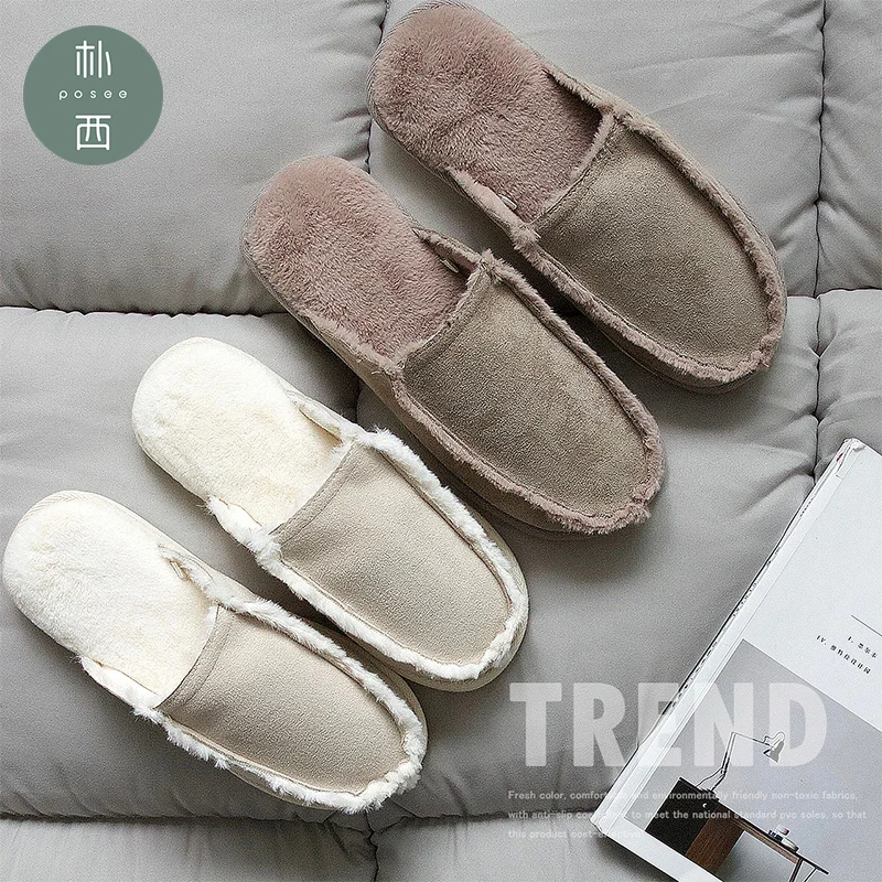 

fashion casual slippers wool fur home slippers air conditioning room sheepskin slippers fur slippers home shoes womens