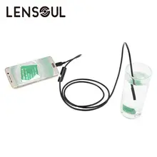 Lensoul 1/1. 5/2/3,5/5 м 5,5 мм 6 светодиодный Micro USB эндоскоп IP67 Водонепроницаемый 1.3MP трубке бороскоп Инспекционная камера мини-камкордер