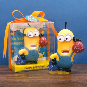 

Cute cartoon Minions Candles Child Birthday Candle cake candles Decorative Festival party Wedding Christmas Decoration