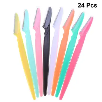 

24PCS Eyebrow Razor Simple Plastic Eyebrow Razor Shaper Remover for Girls Women