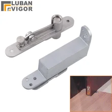 Eixo de porta de aço inoxidável, dobradiças invisíveis, automático fechado, com função de buffer, forte e resistente, auto perto pivô ajustável