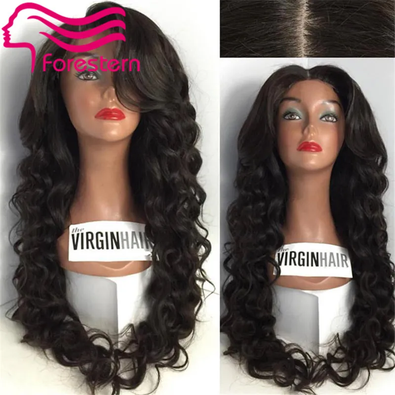 130 Density Body Wave Virgin Brazillian Human Hair wigs Lace Front Wig
