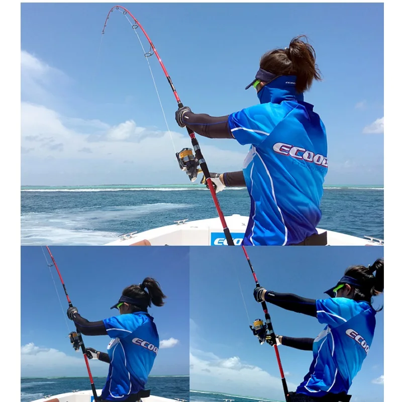 

ECOODA popping rod ETP full Fuji parts shore jigging rod boat rod Ocean popping rod 2.51/2.59m PE3-6/PE4-8 japan fuji guides