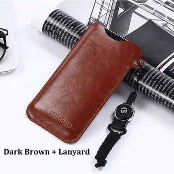 

SZLHRSD for Samsung Galaxy M30 M10 M20 note 9 Phone Bag Case for Galaxy A7 2018 S10 selling slim sleeve pouch cover + Lanyard