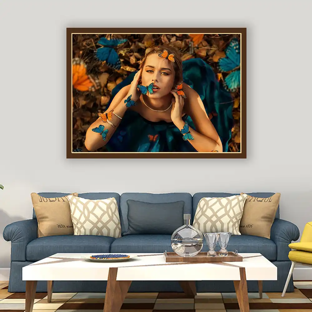 Butterfly Girl Kraft Paper Poster Vintage Sticker Home Room Decor Accessories Cafe Office Bedroom Wall Decor Paintings Wall Stickers Aliexpress