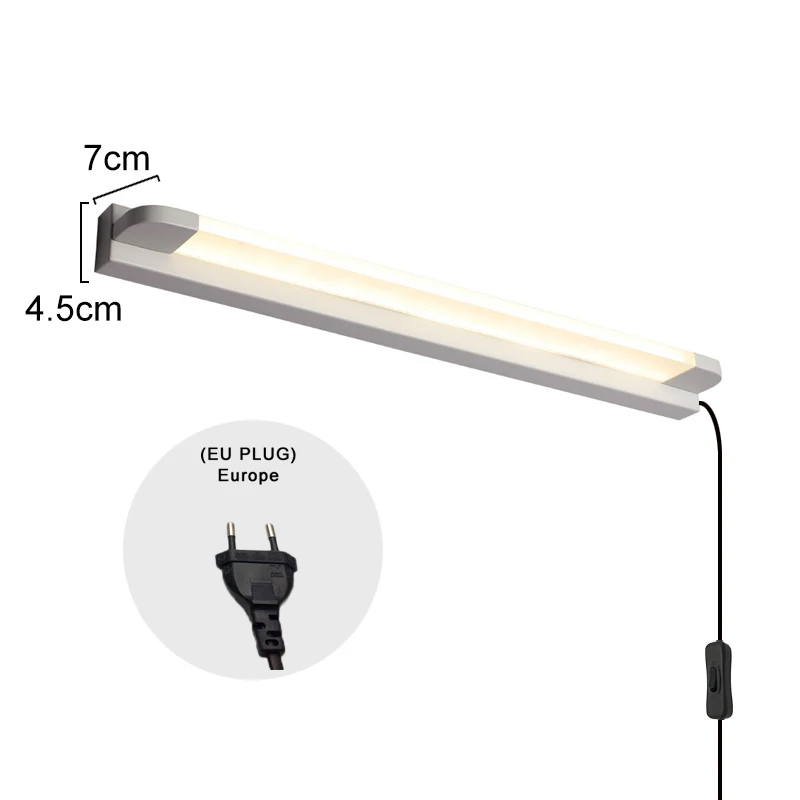 جدار مصابيح الحمام أدى مرآة ضوء للماء 7 W-20 W AC 220 V led الغرور ضوء الحديثة جدار مصباح الحمام الإضاءة ZJQ0003