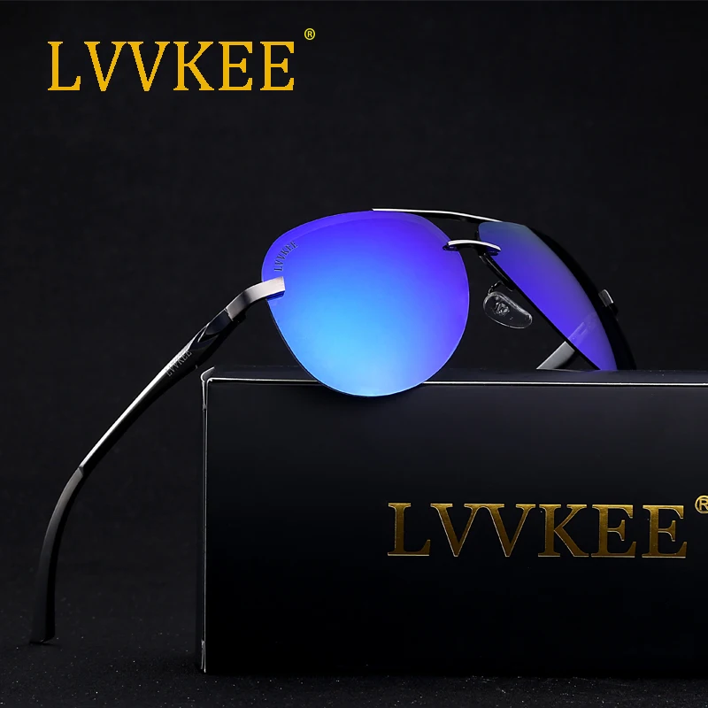 LVVKEE Роскошные брендовые Дизайнерские мужские поляризованные солнцезащитные очки UV400 в оригинальной упаковке glasse uv400
