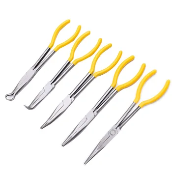 

11 inches Automotive high voltage pliers Steel wire pliers Cylinder clamp Fillet tip Cylinder crimping tool
