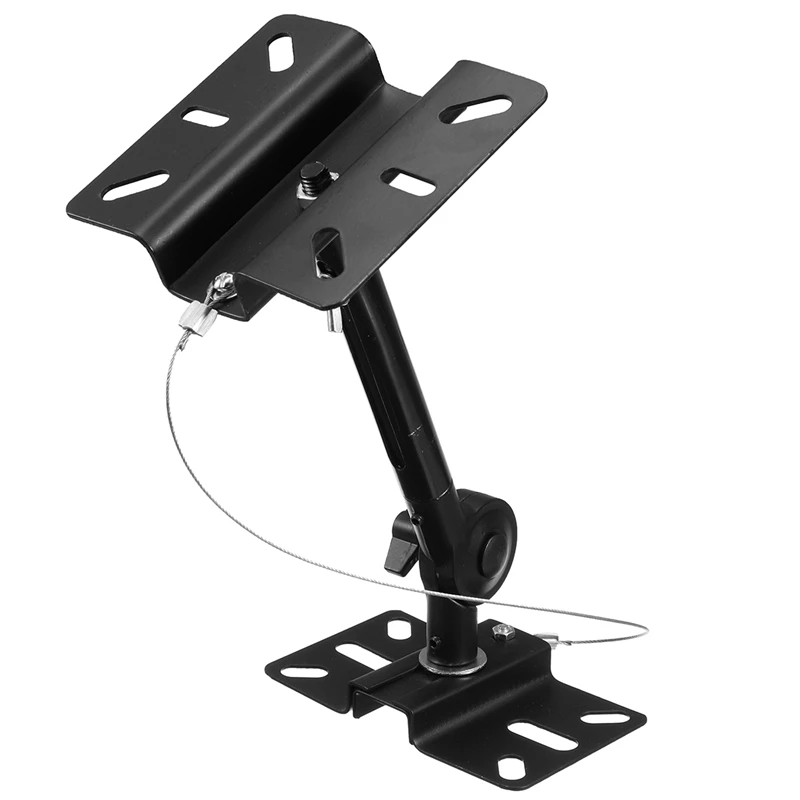 

KINCO 1 PC Black Steel Speaker Wall Mount Bracket Speaker Holder 180 Degree Rotation For Speaker