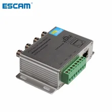 Escam 4ch 8ch vídeo passivo balun para tvi cvi ahd câmeras cctv através de pares trançados utp vídeo balun 4ch transceptor bnc para utp rj45