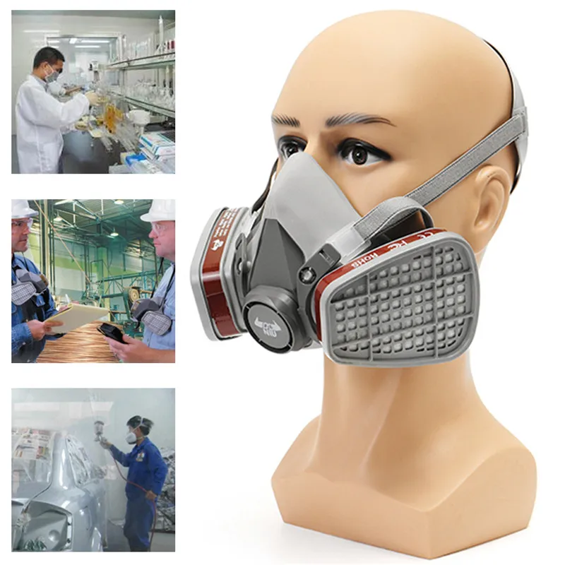 DANIU 6200 N95 двойной противогаз защитный фильтр химический половина Респиратор маска спреи маска для лица пыли