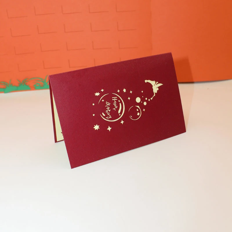  3D Laser Cut Handmade Romantic Riding Newlyweds Paper Invitation Greeting Cards PostCard Wedding En - 32889832690