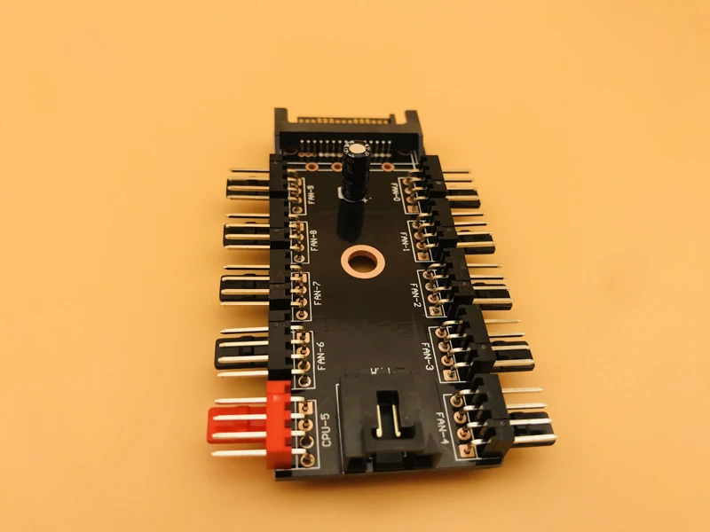 Newest Black 1 to 10 PC Cooler Cooling Fan Splitter Hub Cable Pwm SATA 12V Power Supply Speed Adapter for Computer Miner Mining