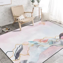 Абстрактная розовая дорожка с чернилами пейзаж гостиная диван китайский современный минималистичный прикроватное одеяло для спальни