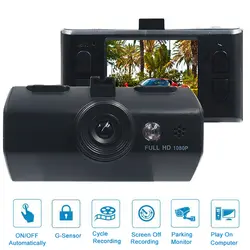 Портативный автомобильный DVR P 2 дюймов 1080 Dash Cam Вождение рекордер Обнаружение движения g-gensor парковочный монитор черная коробка