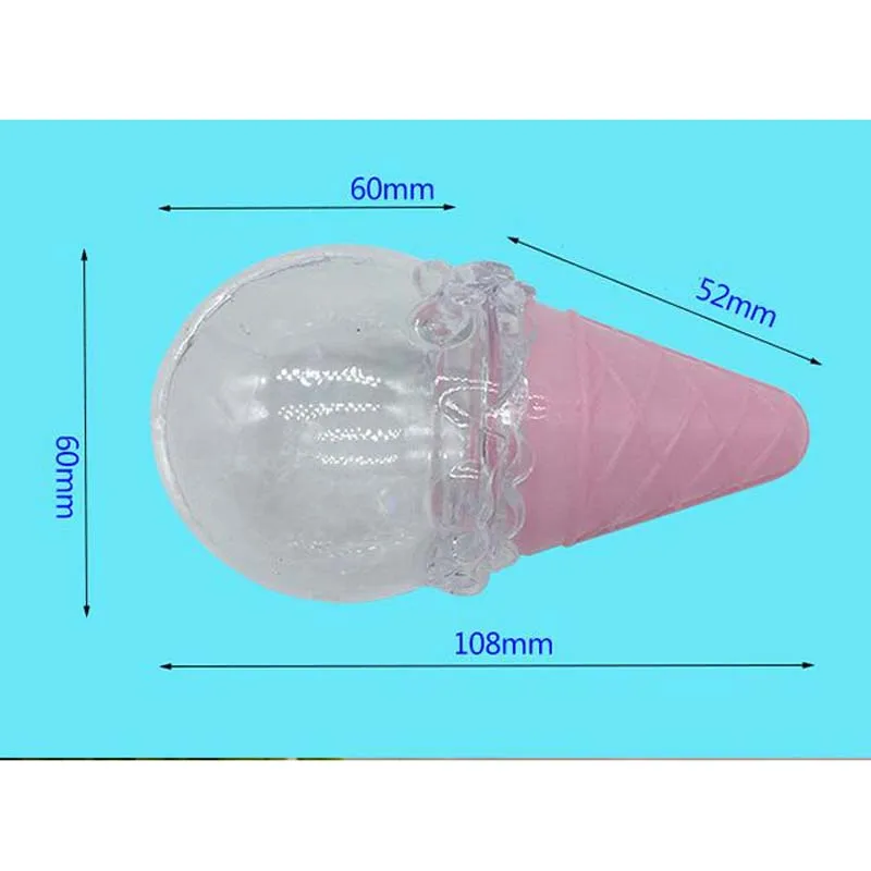 20 шт./лот творческий в форме мороженого Пластик конфетница, детская, подарок на день рождения, детский душ персональный подарок коробка