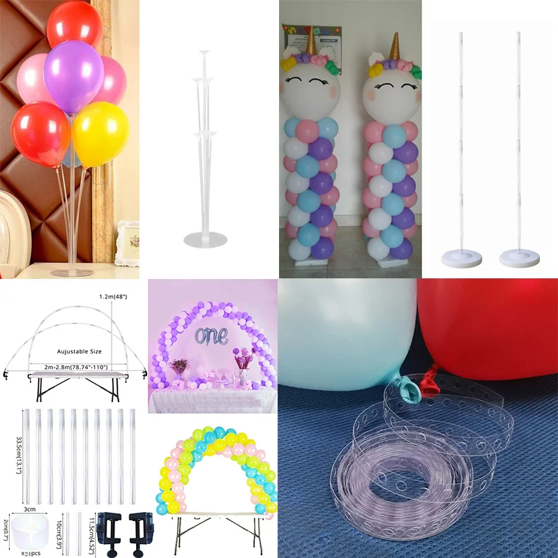 Аксессуары для воздушного шара, воздушные шары, палочка, арка, шарики на день рождения, зажимы, украшения для вечеринки на день рождения, Детские принадлежности для вечеринок, globos, инструмент
