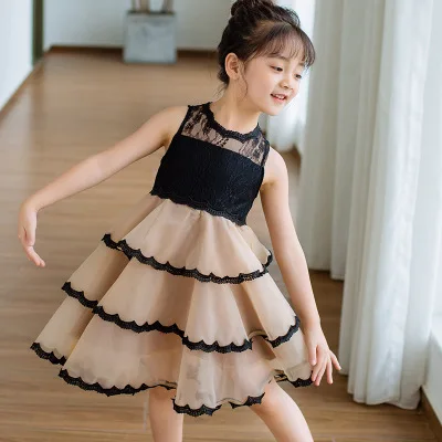 Платья для девочек, праздничная одежда, детская одежда, милое танцевальное платье для маленьких девочек, детские платья для девочек, Сетчатое бальное платье в стиле пэчворк - Цвет: as picture
